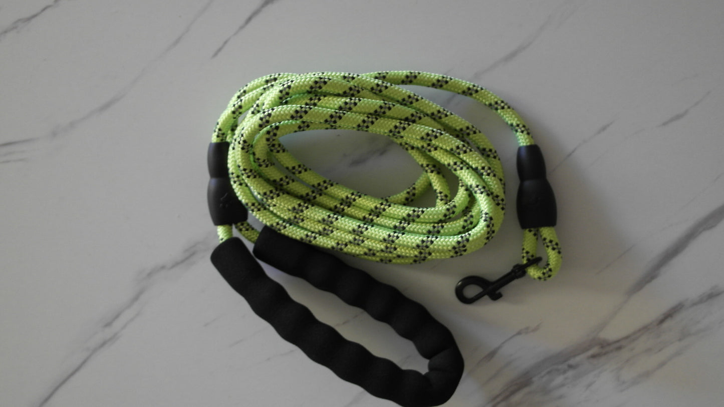 Soft grip dog leashes